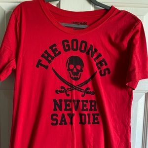 Goonies Never Say Die Crew Neck Tee Sz XL